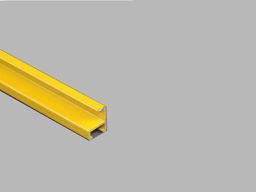 [370001000016] PERFIL ENMARCADO ESTANDAR 10MM AMARILLO BRILLO 3 M (paq. 10 ud.)