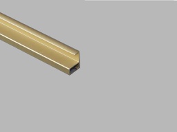 [370001000017] PERFIL ENMARCADO ESTANDAR 10MM ORO MATE 3 M (paq. 10 ud.)